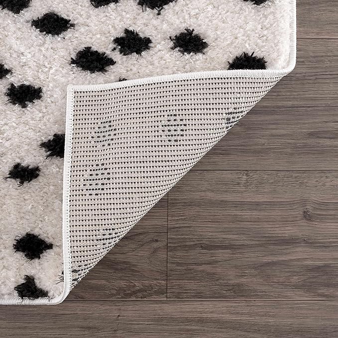 Hauteloom Cansu Hallway, Kitchen Runner Rug - Contemporary - Plush Pile - Black - 2'7" x 10'