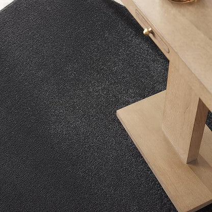 Nourison Home Nourison Essentials Black 5' x 7' Area Rug - Easy Clean, Non Shedding, Bed Room, Living Room, Dining Room, Kitchen (5' x 7')