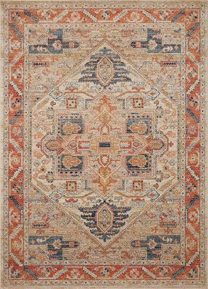 Loloi Jocelyn Collection JOC-01 Sand/Multi 7'-10" x 10' .38" Thick Area Rug