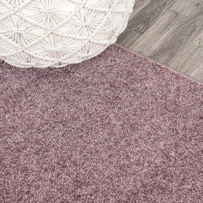 JONATHAN Y Haze Solid Low-Pile Light Purple Indoor Area Rug 9x12, Coastal,Bohemian,Minimalist,Classic, Easy-Cleaning for Living Room,Bedroom,Kitchen,Pet Friendly,Non-Shedding (SEU100R-9)