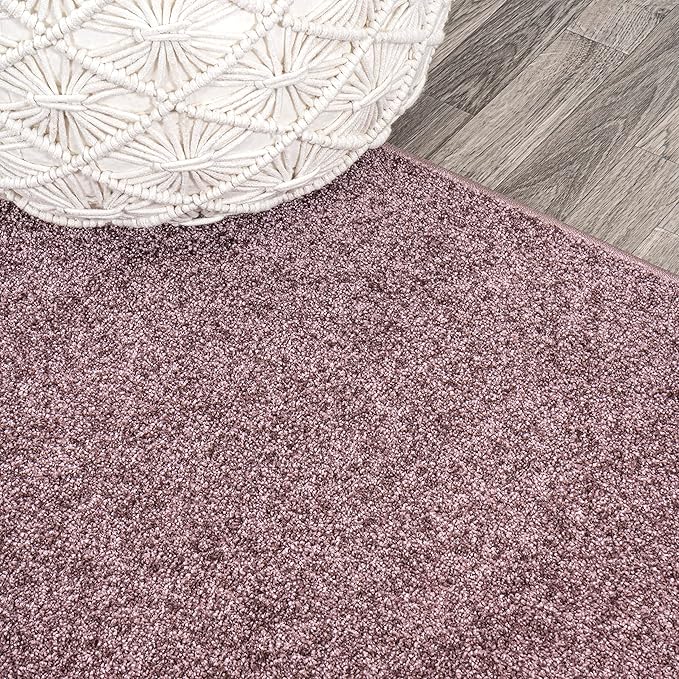 JONATHAN Y Haze Solid Low-Pile Light Purple Indoor Area Rug 9x12, Coastal,Bohemian,Minimalist,Classic, Easy-Cleaning for Living Room,Bedroom,Kitchen,Pet Friendly,Non-Shedding (SEU100R-9)