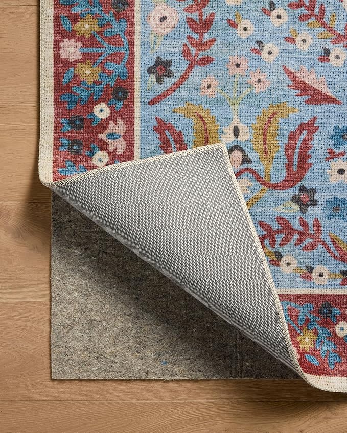 Loloi Rifle Paper Co. Canopy Collection CNP-03 Red/Blue 2'-3" x 3'-9" Accent Rug