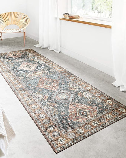 Loloi Skye Collection SKY-10 Sea/Rust 9'-0" x 12'-0" Area Rug