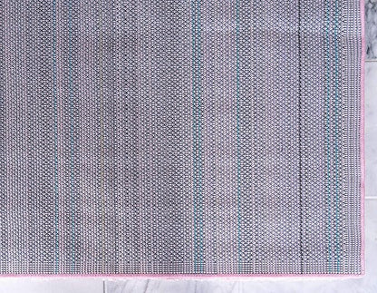 Unique Loom Solo Collection Area Rug - Calabasas (5' 3" x 7' 7" Rectangle, Pink)