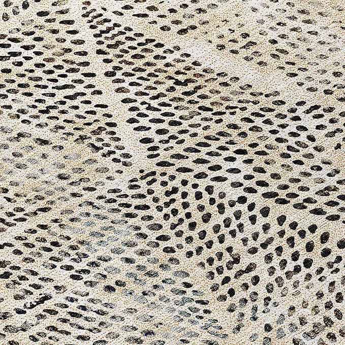 Addison Rugs Chantille ACN591 Beige 2'6" x 3'10" Indoor Outdoor Area Rug, Easy Clean, Machine Washable, Non Shedding, Bedroom, Living Room, Dining Room, Kitchen, Patio Rug