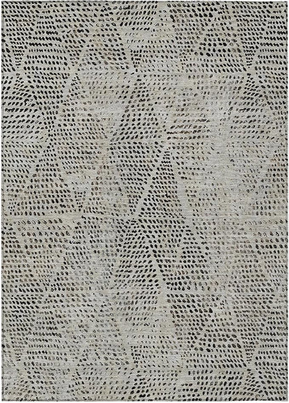 Addison Rugs Chantille ACN591 Gray 2'6" x 3'10" Indoor Outdoor Area Rug, Easy Clean, Machine Washable, Non Shedding, Bedroom, Living Room, Dining Room, Kitchen, Patio Rug