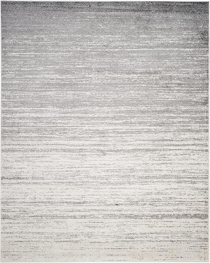 SAFAVIEH Area Rug 12x18 - Adirondack Collection - Large - Ivory & Silver, Modern Ombre Design, Non Shedding & Easy to Clean, Ideal for Living Room, Bedroom, Office, Dining Space (ADR113B)