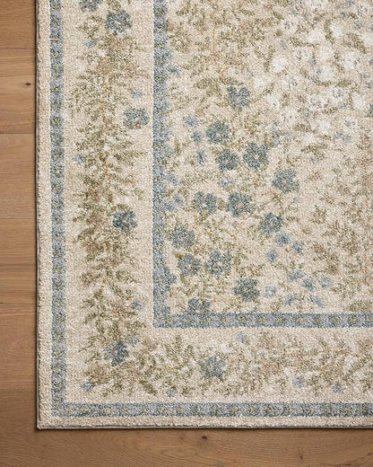 Loloi Rifle Paper Co. Laurel Collection LAU-03 Ivory/Multi 2'-8" x 10' Runner Rug