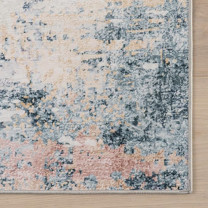 Dash & Albert Blaire Mineral Machine Washable Rug, 8.5 X 11.5 Feet, Multicolored Graphic Pattern