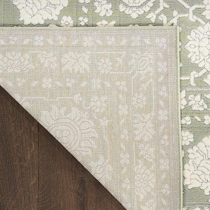 Nourison Home Grace Sage 5'3" x 7'3" Area Rug - Easy Clean, Non Shedding, Bed Room, Living Room, Dining Room, Kitchen (5' x 7')