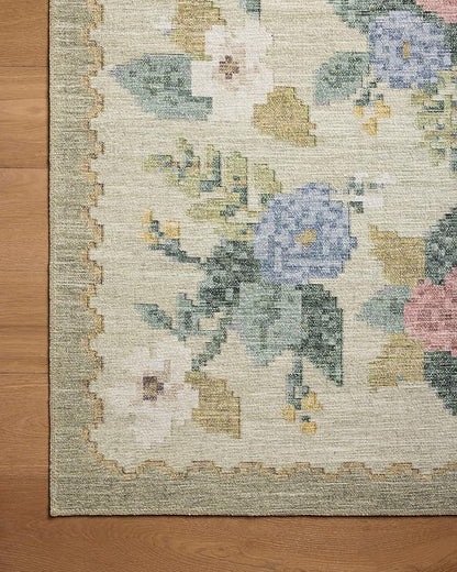 Loloi Rifle Paper Co. Rosa Collection RSA-02 Cream/Multi 2'-0" x 5'-0" Accent Rug
