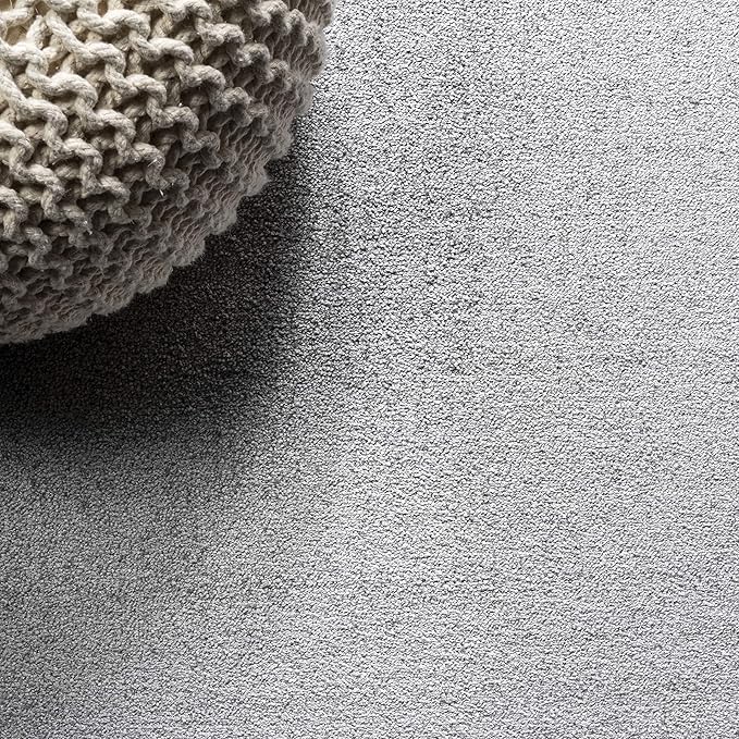 JONATHAN Y Haze Solid Low-Pile Light Gray Runner Rug 2x16, Coastal,Bohemian,Minimalist,Classic, Easy-Cleaning for Living Room,Bedroom,Kitchen,Pet Friendly,Non-Shedding (SEU100K-216)