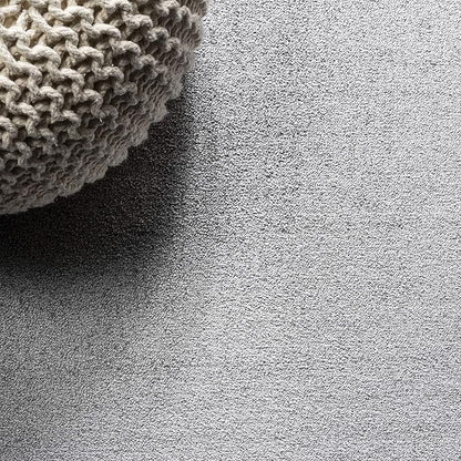 Eyely UES100K-210 Supersoft Haze Solid Low-Pile Indoor Runner Rug Casual;Contemporary;Solid;Traditional, Bedroom, Kitchen, Living Room, Easy-Cleaning, Non-Shedding, 2 X 10, Light Gray