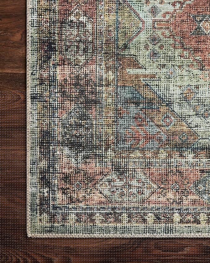 Loloi II Skye Collection SKY-06 Apricot/Mist 5'-0" x 7'-6" Area Rug