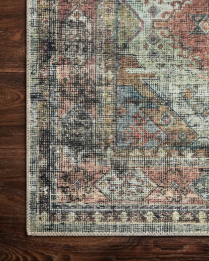 Loloi Skye Collection SKY-06 Apricot/Mist 7' x 9' Oval Area Rug