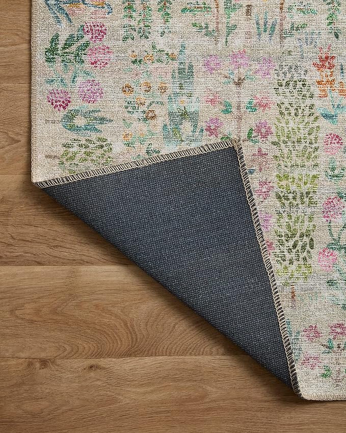 Loloi Rifle Paper Co. Maison Collection MAO-07 Khaki 2'-6" x 12'-0", .19" Pile Height, Runner Rug