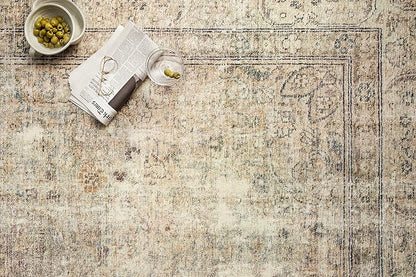 Loloi Margot Collection MAT-01 Antique/Sage 5'-0" x 7'-6" Area Rug feat. CloudPile, No-Shed Easy Clean Large Patterned Area Rug for Living Room, Bedroom, Dining Area