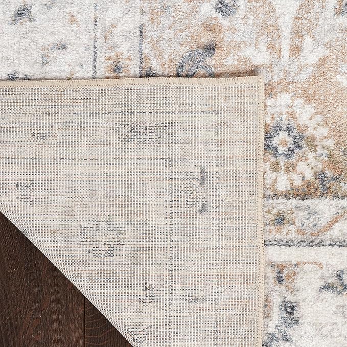Nourison Home Astra Machine Washable Silver Taupe 4' x 6' Area Rug - Easy Clean, Non Shedding, Bed Room, Living Room, Dining Room, Kitchen (4' x 6')