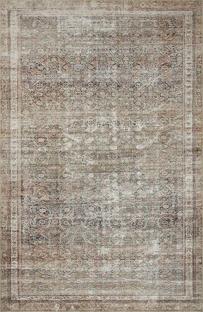 Loloi Chris Loves Julia Jules Collection JUL-09 Ink/Terracotta 8'-6'' x 11'-6'', .13" Pile Height, Area Rug