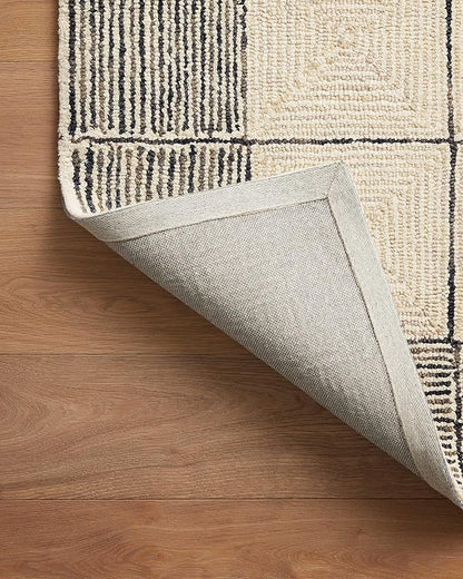 Loloi Chris Loves Julia Francis Collection FRA-02 Cream/Black 2'-6" x 7'-6" Runner Rug