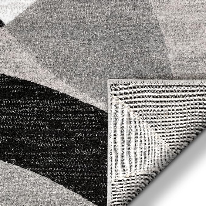 Well Woven Dulcet Bingo Grey Modern Geometric 2'7" x 9'10" Runner Rug