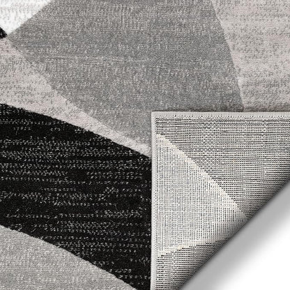 Well Woven Dulcet Bingo Grey Modern Geometric 2'7" x 9'10" Runner Rug