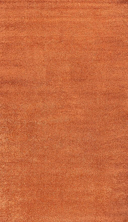 JONATHAN Y Haze Solid Low-Pile Orange Indoor Area Rug 9x12, Coastal,Bohemian,Minimalist,Classic, Easy-Cleaning for Living Room,Bedroom,Kitchen,Pet Friendly,Non-Shedding (SEU100M-9)