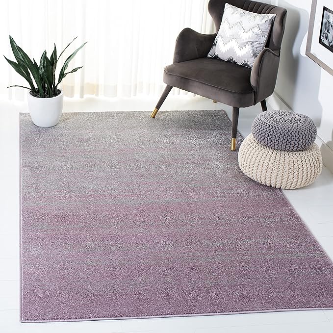 SAFAVIEH Area Rug 6x9 - Adirondack Collection - Purple & Green, Modern Ombre Design, Non Shedding & Easy to Clean, Ideal for Living Room, Bedroom, Office, Dining Space (ADR113V)
