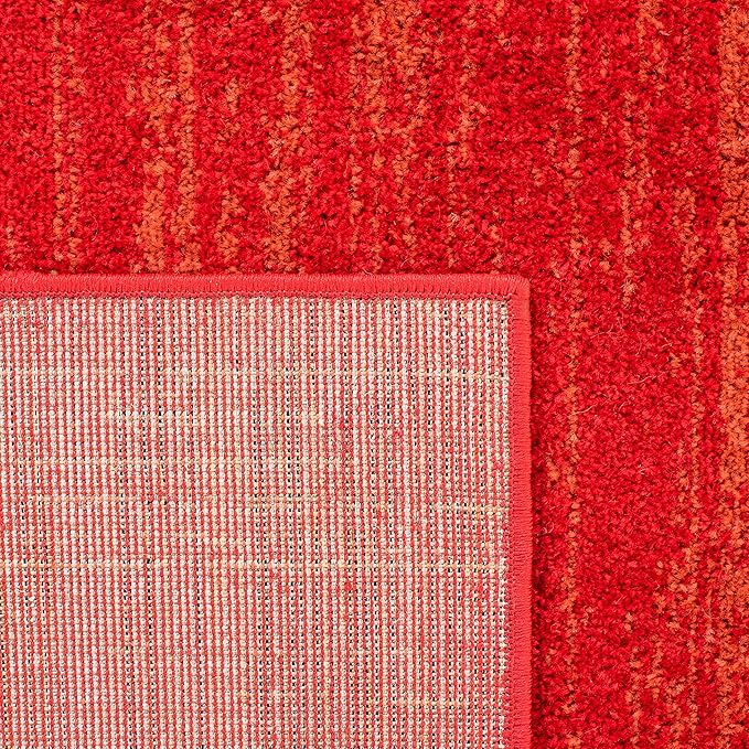 SAFAVIEH Adirondack Collection Runner Rug - 2'2" x 9', Red & Grey, Modern Ombre Design, Non Shedding & Easy to Clean, Ideal for Hallway, Foyer, Kitchen, Entryway, Bedroom (ADR113Q)