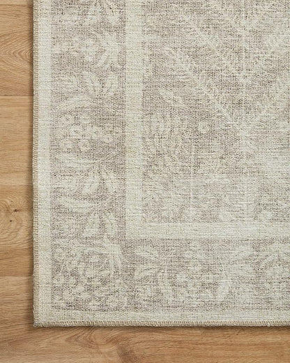 Loloi Rifle Paper Co. Maison Collection MAO-02 Bough Natural 3'-0" x 3'-0" Round, .19" Pile Height, Accent Rug