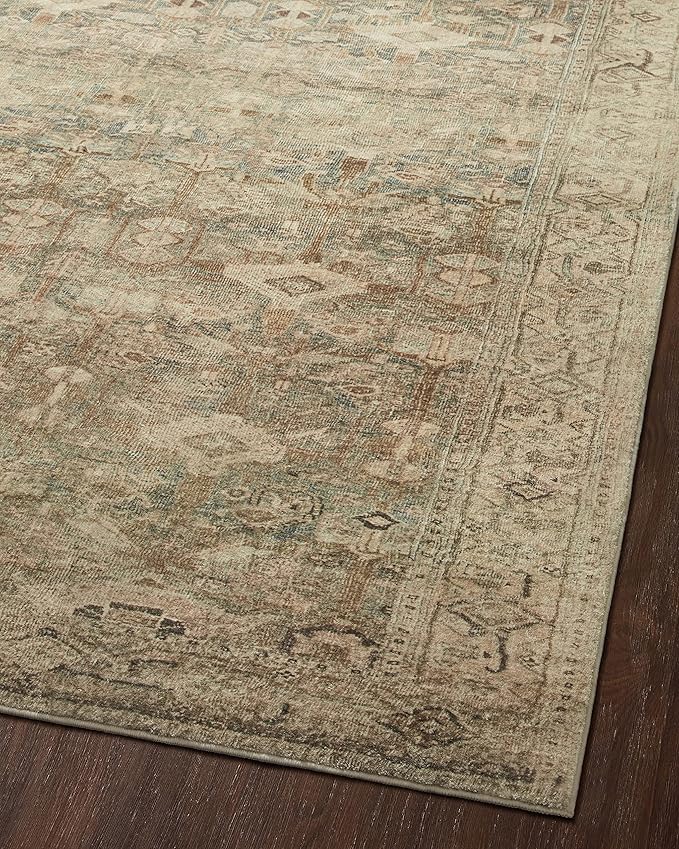 Loloi Margot Collection MAT-04 Antique/Sage 2'-6" x 9'-6" Runner Rug feat. CloudPile, No-Shed Easy Clean Large Patterned Area Rug for Living Room, Bedroom, Dining Area