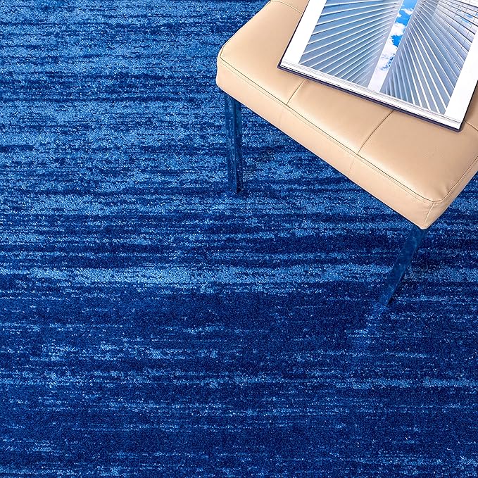 SAFAVIEH Adirondack Collection Runner Rug - 2'6" x 6', Light Blue & Dark Blue, Modern Ombre Design, Non Shedding & Easy to Clean, Ideal for Hallway, Foyer, Kitchen, Entryway, Bedroom (ADR113F)
