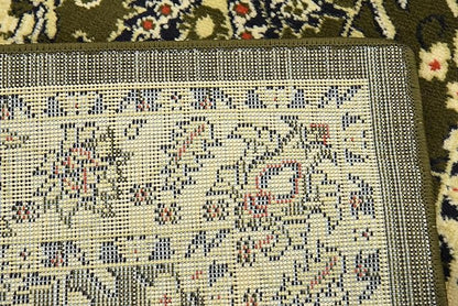 Unique Loom Sialk Hill Collection Area Rug - Washington (2' 7" x 10' Runner Green/Hunter Green)