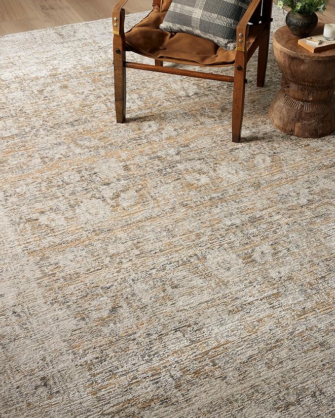 Loloi Amber Lewis Alie Collection ALE-05 Gold/Beige 11'-6'' x 15'-7'', .13'' Pile Height, Area Rug
