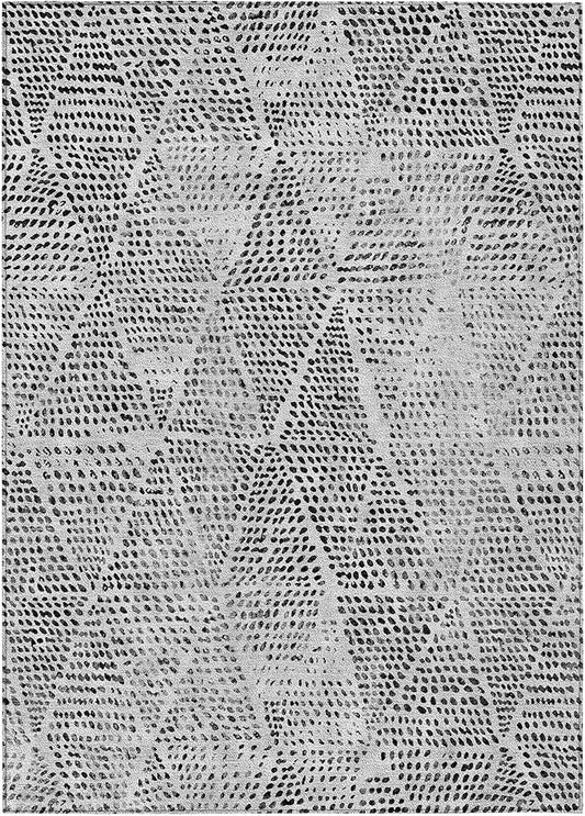 Addison Rugs Chantille ACN591 Pewter 9' x 12' Indoor Outdoor Area Rug, Easy Clean, Machine Washable, Non Shedding, Bedroom, Living Room, Dining Room, Kitchen, Patio Rug