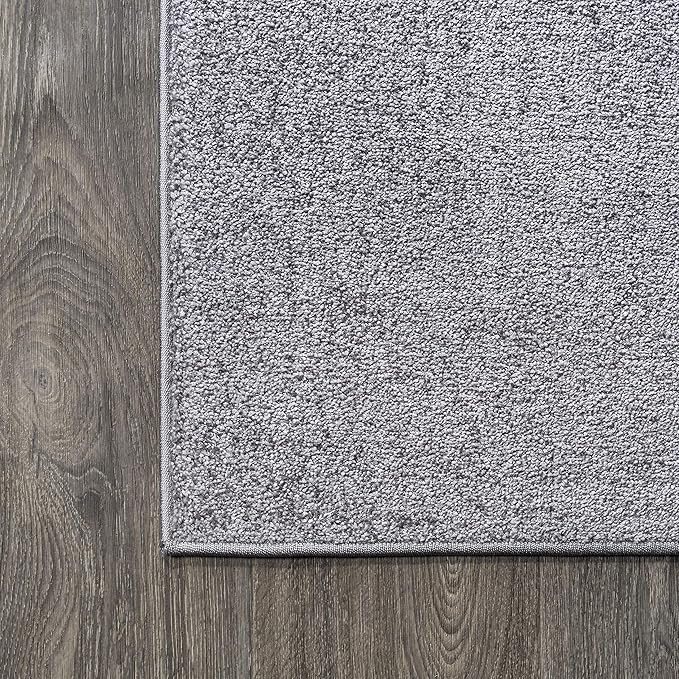 JONATHAN Y Haze Solid Low-Pile Gray Indoor Area Rug 3x5, Coastal,Bohemian,Minimalist,Classic, Easy-Cleaning for Living Room,Bedroom,Kitchen,Pet Friendly,Non-Shedding (SEU100A-3)