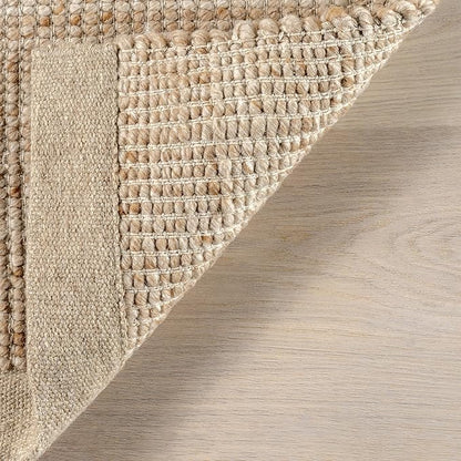Rugs USA Palisades Marled Beige/Ivory, 2'6" x 8', Hand Woven, Marled, Tassel, Soft and Cozy, High Traffic, Stain Resistant, Easy Clean, Durable Runner for Bedroom, Living Room, Dining, Den, Foyer