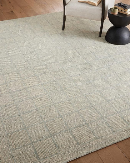 Loloi Chris Loves Julia Francis Collection FRA-03 Silver/Sky 9'-3" x 13' Area Rug