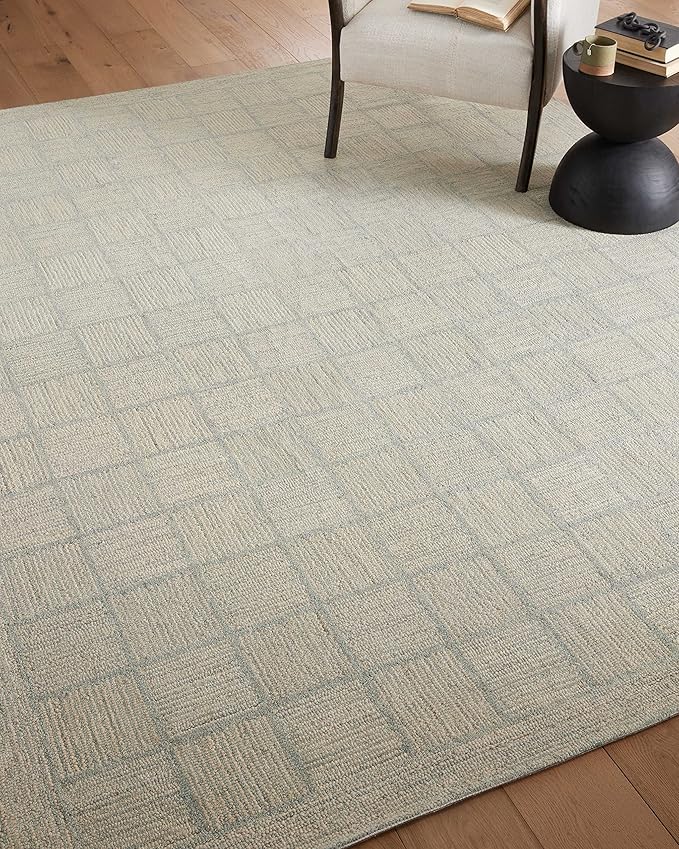 Loloi Chris Loves Julia Francis Collection FRA-03 Silver/Sky 5'-0" x 7'-6" Area Rug