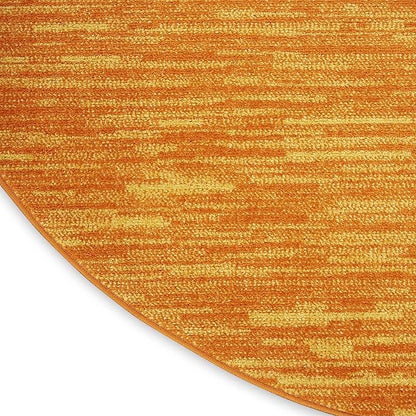 Nourison Home Nourison Essentials Sunburst 8' x Round Area Rug - Easy Clean, Non Shedding, Bed Room, Living Room, Dining Room, Kitchen (8' x Round)
