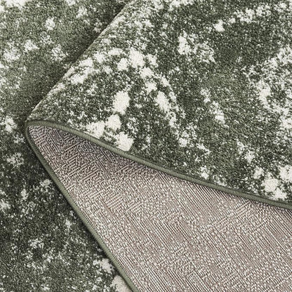 SAFAVIEH Adirondack Collection Area Rug - 5'1" x 7'6", Dark Green & Ivory, Geometric Design, Non-Shedding & Easy Care, Ideal for High Traffic Areas in Living Room, Bedroom, Dining (ADR131E-5)