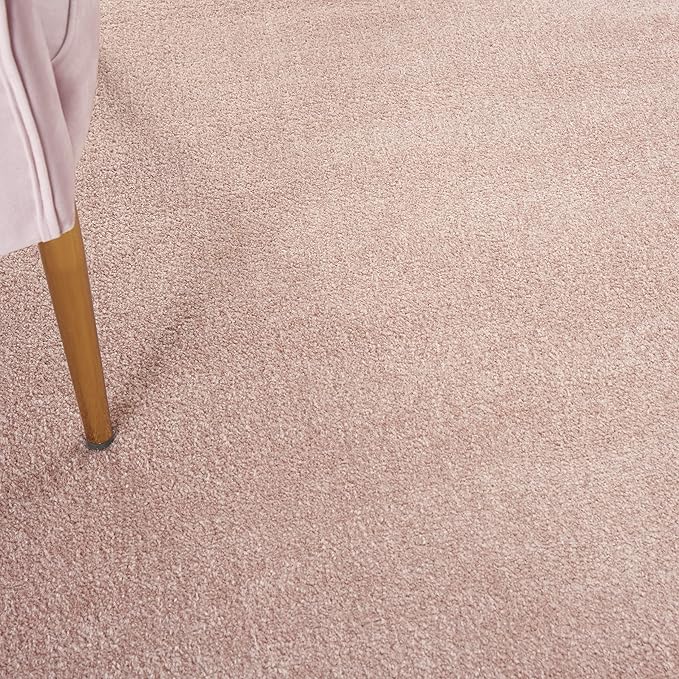 Nourison Home Nourison Essentials Pink 9' x Square Area Rug - Easy Clean, Non Shedding, Bed Room, Living Room, Dining Room, Kitchen (9' x Square)