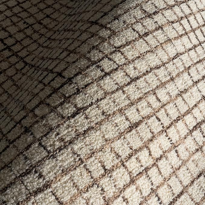 Rugs USA Melrose Cream, 2'6" x 10', Wool & Cotton, Soft and Cozy, High Traffic, Stain Resistant, Easy Clean, Durable Runner for Bedroom, Living Room, Dining Space, Den, Foyer, Entryway