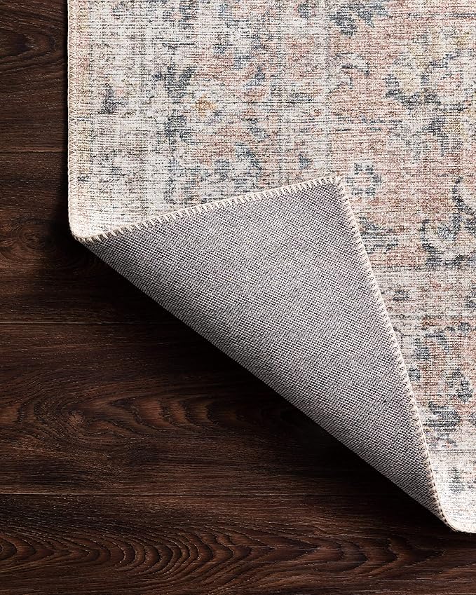Loloi II Skye Collection SKY-01 Blush/Grey 7'-6" x 9'-6" Area Rug
