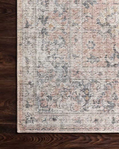 Loloi II Skye Collection SKY-01 Blush/Grey 7'-6" x 9'-6" Area Rug