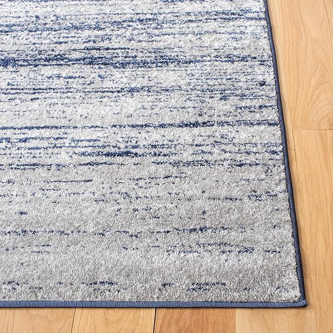 SAFAVIEH Area Rug 9x12 - Adirondack Collection - Large - Navy & Grey, Modern Ombre Design, Non Shedding & Easy to Clean, Ideal for Living Room, Bedroom, Office, Dining Space (ADR113E)