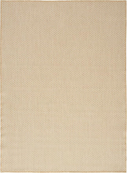 Nourison Home Courtyard Natural 6' x 9' Area Rug - Easy Clean, Non Shedding, Bed Room, Living Room, Dining Room, Kitchen (6' x 9')