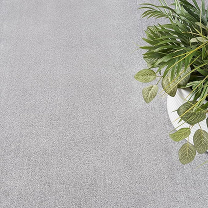 Nourison Home Nourison Essentials Silver Grey 6' x 9' Oval Area Rug - Easy Clean, Non Shedding, Bed Room, Living Room, Dining Room, Kitchen (6' x 9' Oval)