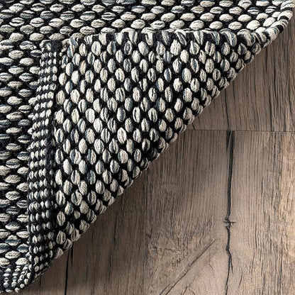 Nuloom Alessi Hand Woven, Grey, 11'6" x 14'6", Solid, Cotton, Soft and Gentle, High Traffic, Stain Resistant, Easy Clean, Durable Area Rug for Bedroom, Living Room, Dining Space, Den, Foyer, Entryway