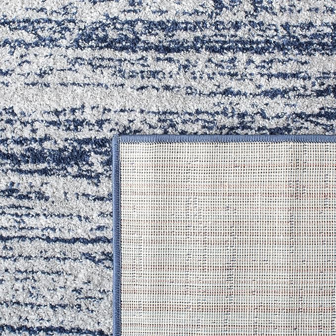 SAFAVIEH Area Rug 3x5 - Adirondack Collection - Navy & Grey, Modern Ombre Design, Non Shedding & Easy to Clean, Ideal for Living Room, Bedroom, Office, Dining Space (ADR113E)
